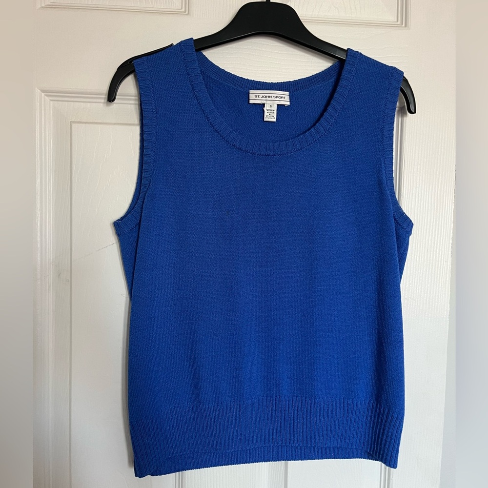 St John Sport - Cobalt Blue Knit Tank